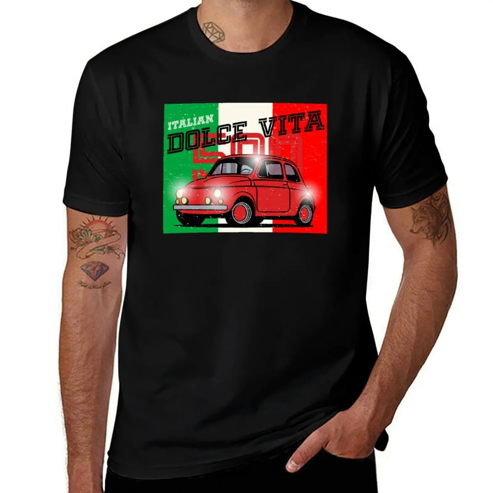 

Italian Dolce Vita T-Shirt valentines boutique clothes quick drying custom t shirt street wear Men's cotton t-shirt