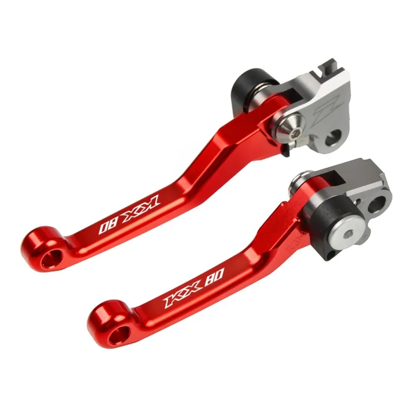 

For KAWASAKI KX80 KX 80 2001 2002 2003 2004 2005-2018 Motorcycle CNC Aluminun Dirt Bike Pivot Brake Clutch Levers Accessories