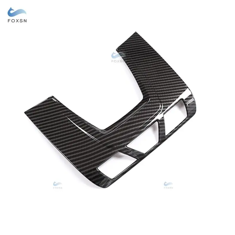 For BMW 1 2 3 series 3GT F30 F34 X1 F48 X5 X6 F15 F16 Carbon Fiber Texture Front Roof Reading Light Frame Cover Trim