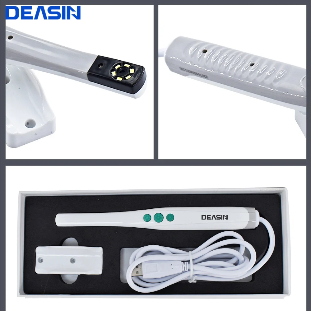 DEASIN USB Type Oral HD Camera Digital Viewer 6 LED Lights Endoscope Dental Intraoral Real-time Dentist Equipment