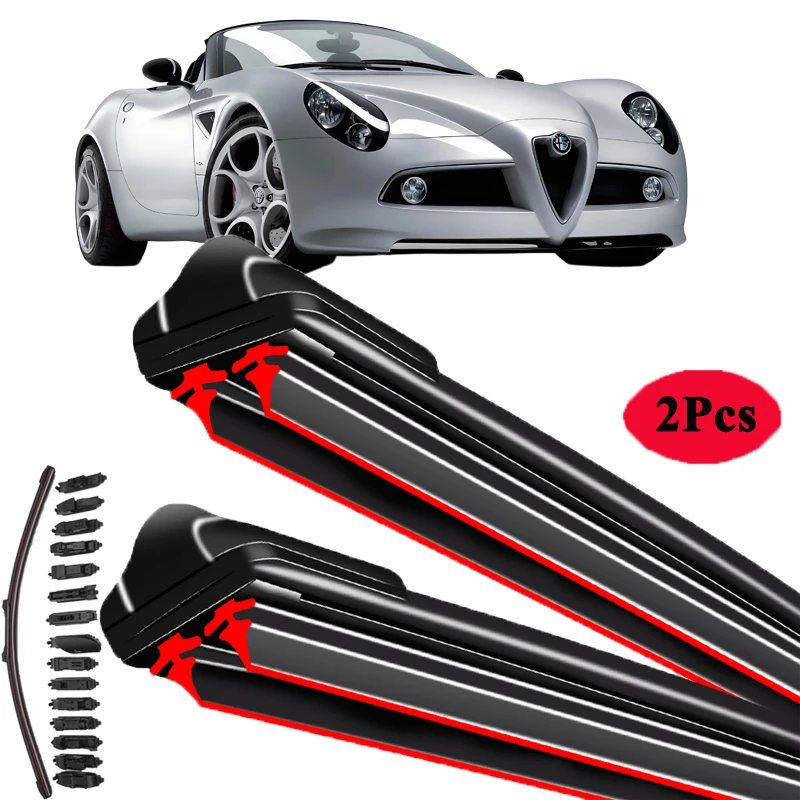 

For Alfa Romeo 8C Spider 920 2007-2010 Car Windshield Wiper Blade Front Windscreen Brushes Washer Accessories Window Replacement