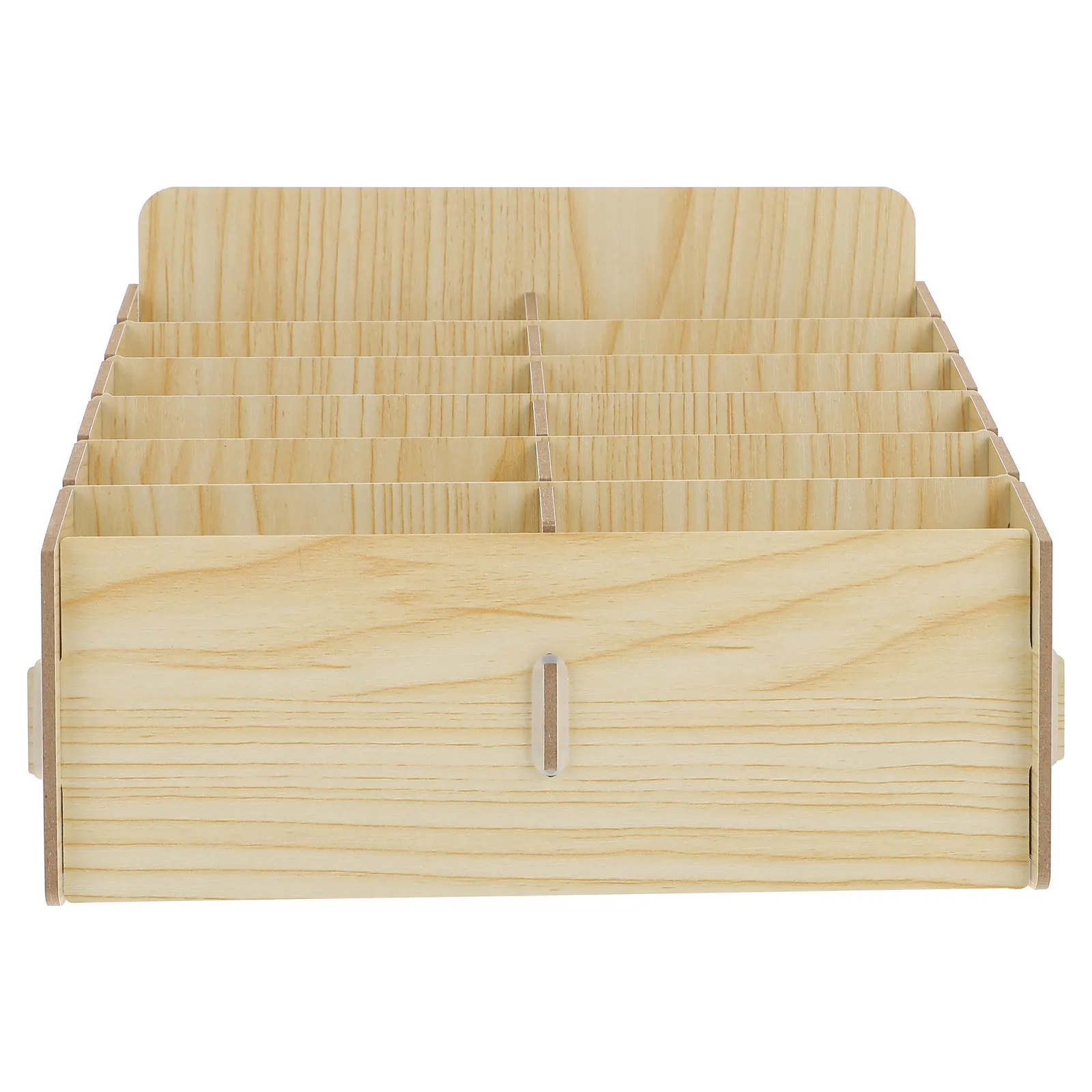 

Multi-Grid Wooden Phone Storage Box Phone Holder Desktop Organizer Classroom Conference Use Stand Desktop Storage Box