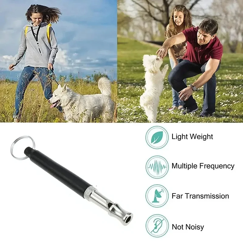 New Dog Pet High Frequency Supersonic Whistle Stop Barking Bark Control Dog Training Deterrent Whistle Puppy Adjustable Training