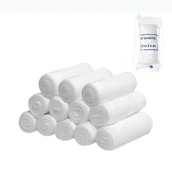 5cm/7.5cm/10cm/15cm width 12rolls cotton PBT elastic bandage first aid accessory sports outdoor binding strap fixed band