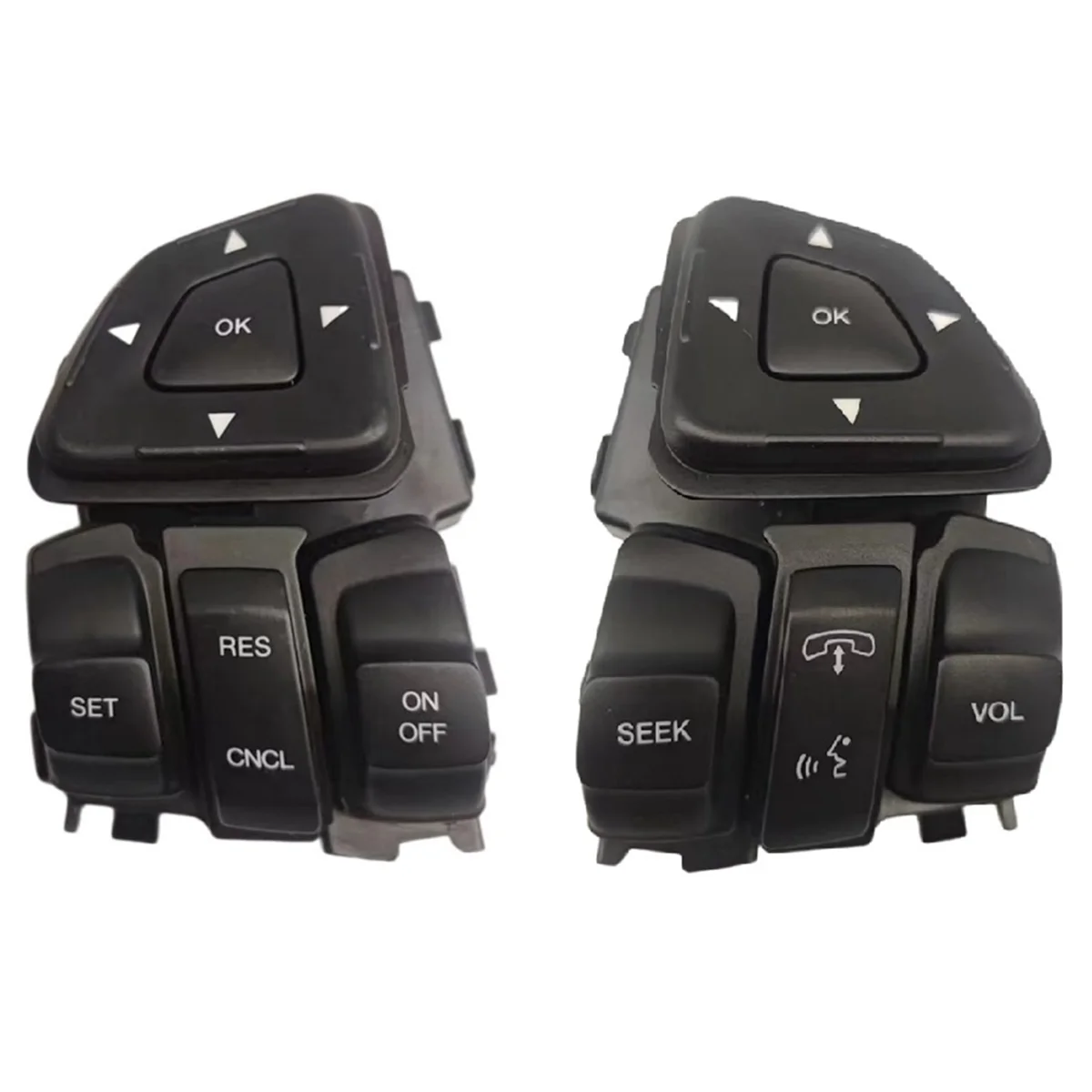 

Car Multi-Function Media Steering Wheel Button Audio Volume Cruise Control Switch for Ford Edge Explorer 2011-2014