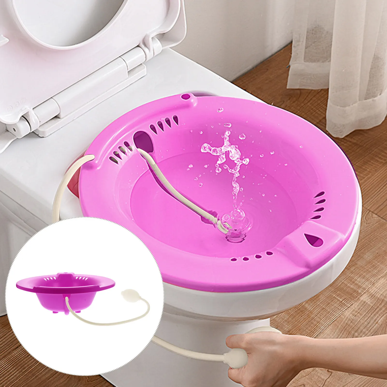 

Squat-Free Bidet Sitz Bath Thickened Nursing Basin Hemorrhoid Postpartum Care Wash Basin Pregnant Women Elderly