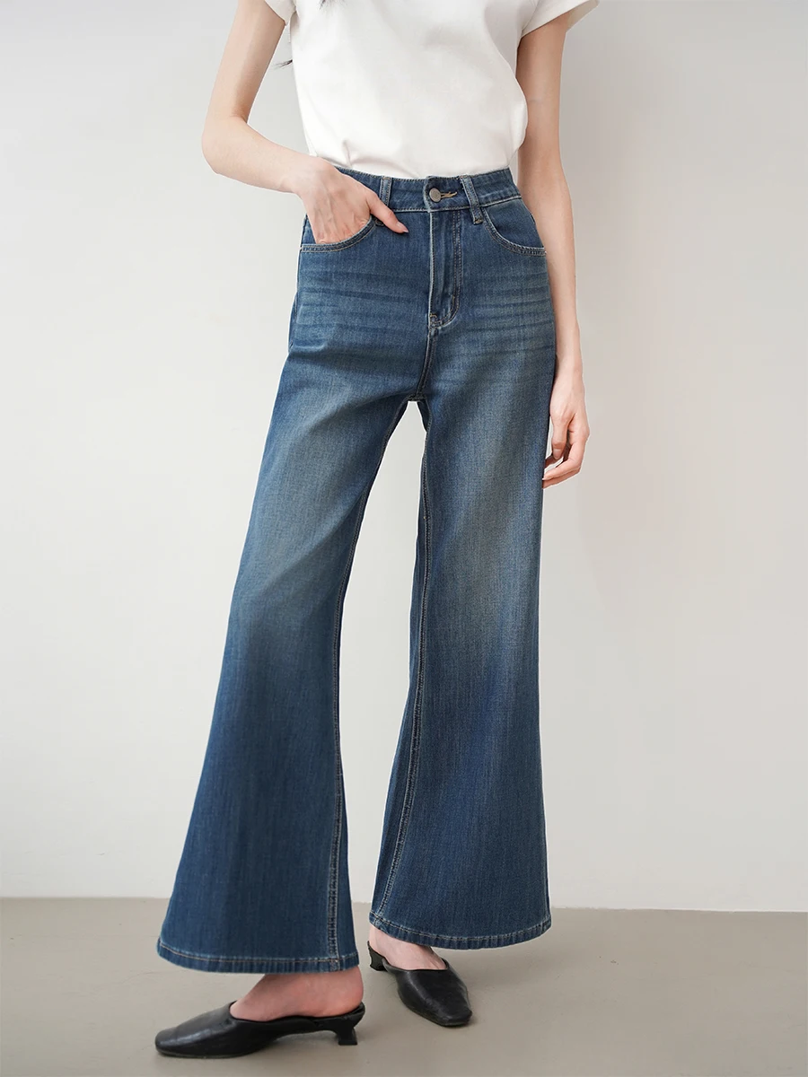 

Джинсы ACHU Long Leg Formula свободного прямого кроя для женщин, весна-лето, с высокой талией, широкие джинсовые брюки, стройнящие длинные брюки