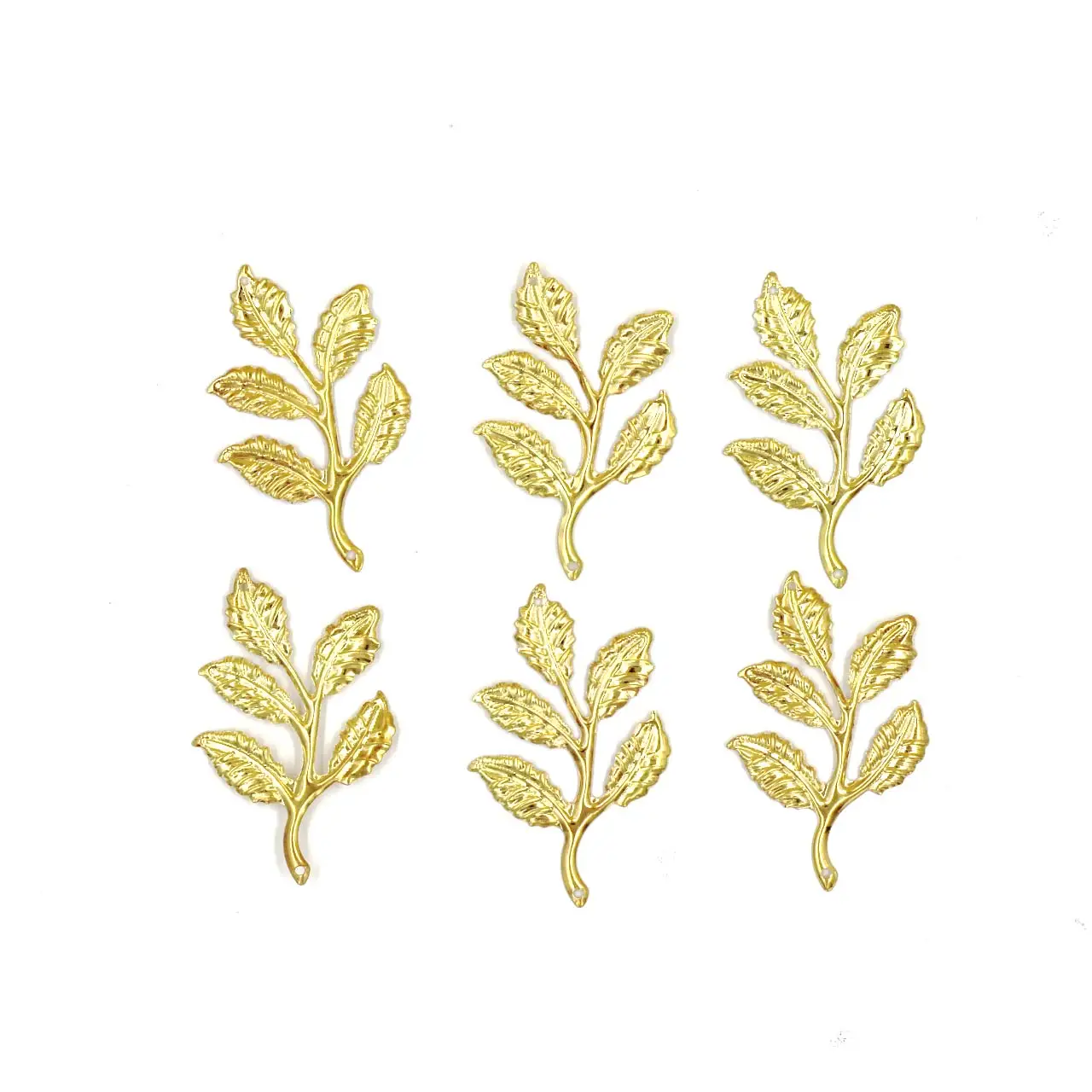 

500 шт. позолоченные подвески в виде листьев ветки 50x30 мм DIY головные уборы в китайском стиле ремесленные украшения одежды аксессуары