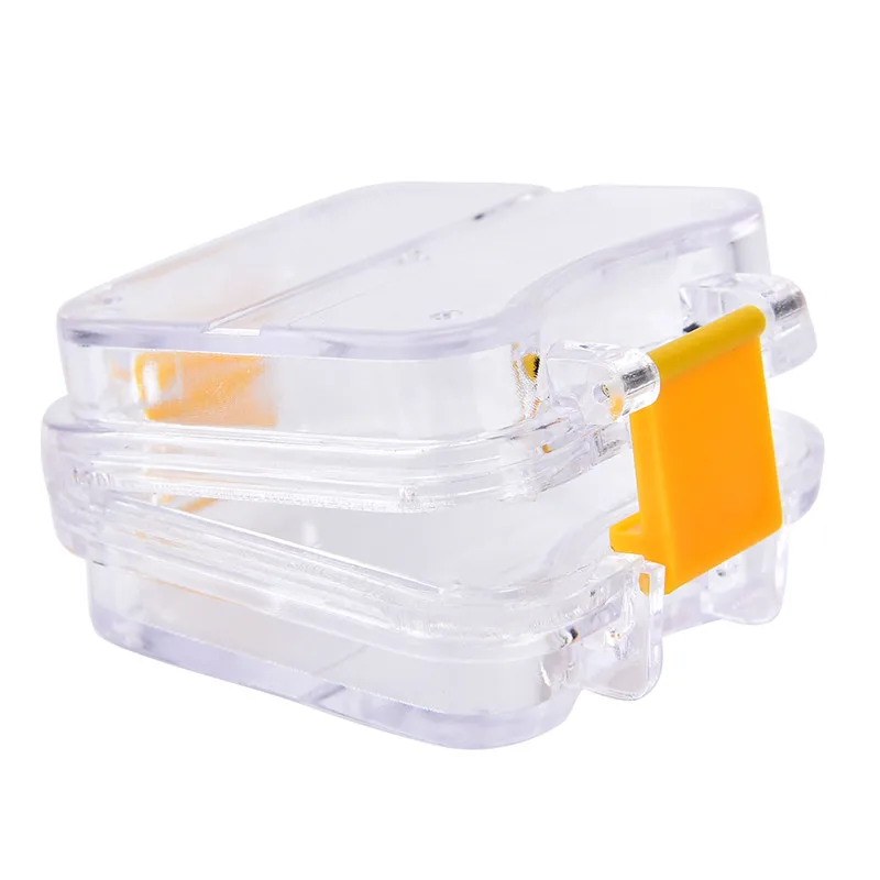 1pc Membrane plastic denture tooth box transparent tooth box plastic denture box