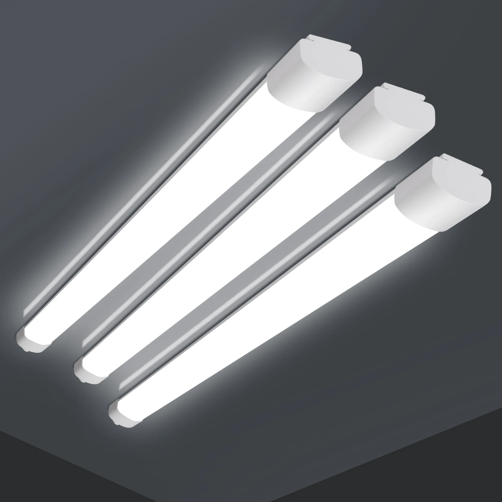 Pack de 3 lumières de cave LED Oeegoo 60CM/90CM/120CM/150CM, lumière de sous-sol LED IP66 pour sous-sol, atelier, bureau