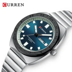 CURREN Men Watch New Business Quartz Movement Ultra Thin Clock Stainless Steel Band Wristwatches