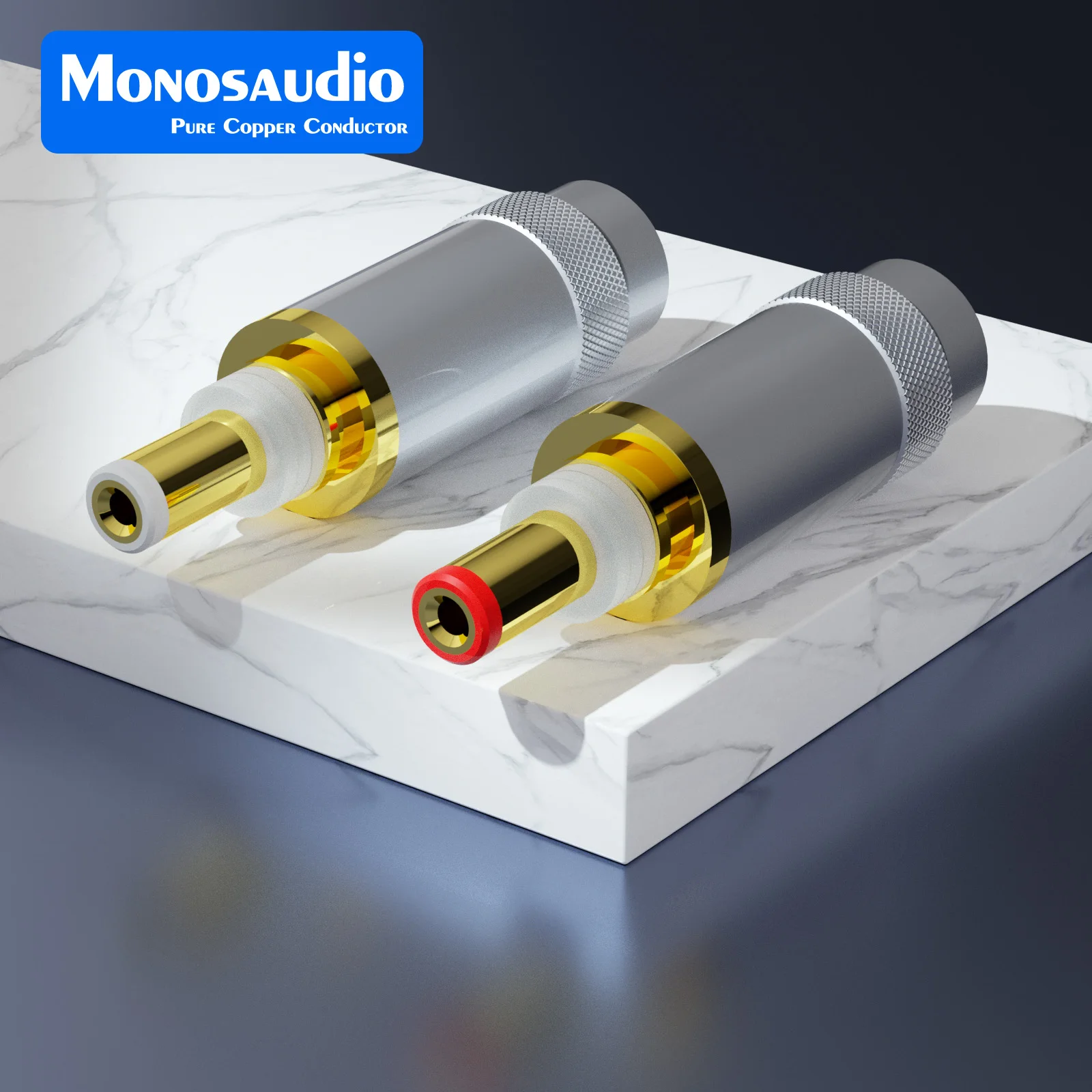 Позолоченная вилка постоянного тока Preffair 24 карата, разъем 5,5*2,1/2,5 мм для Hi End аудиокласса, HIFI, вилка постоянного тока