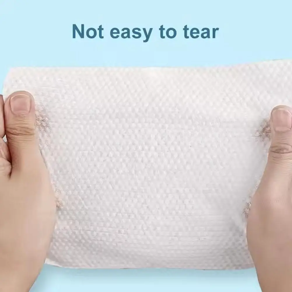 30pcs/bag Thickened Disposable Face Towel 100% Cotton Pearl Cotton Reusable Cleansing Dry Wet Makeup Remover Soft Fabric Travel