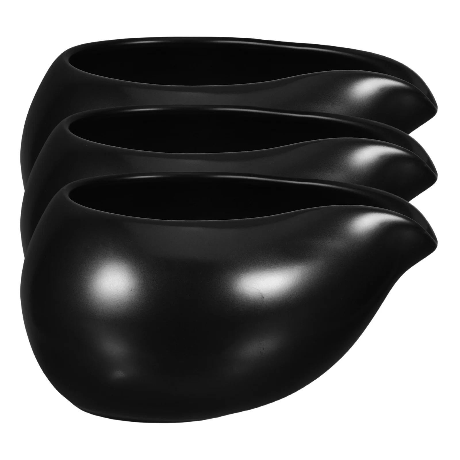 

3pcs Ceramic Milk Pitcher Nordic Style Coffee Syrup Jug Vintage Sauce Dispenser For Cafe Restaurant Kitchen Use Creamer