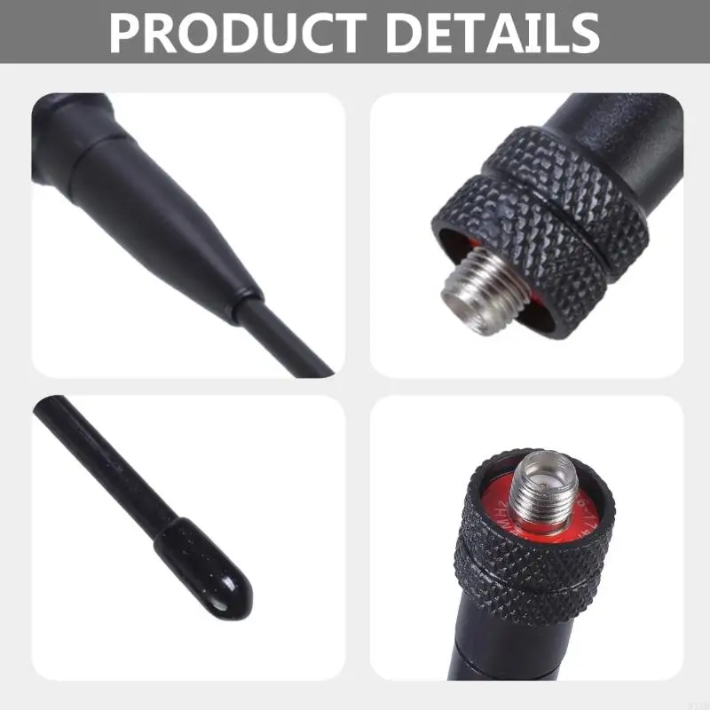 デュアルバンドアンテナメスSMA-F UHF VHF for Baofeng Radio for Kenwood Walkie Talk