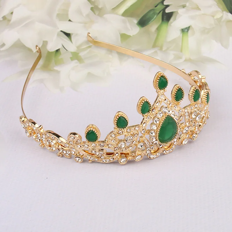 Algeria Wedding Jewelry Bridal Crown Lady Birthday Prom Party Favors Wedding Women Accessories Hair Clip Tiara Girls Fashion