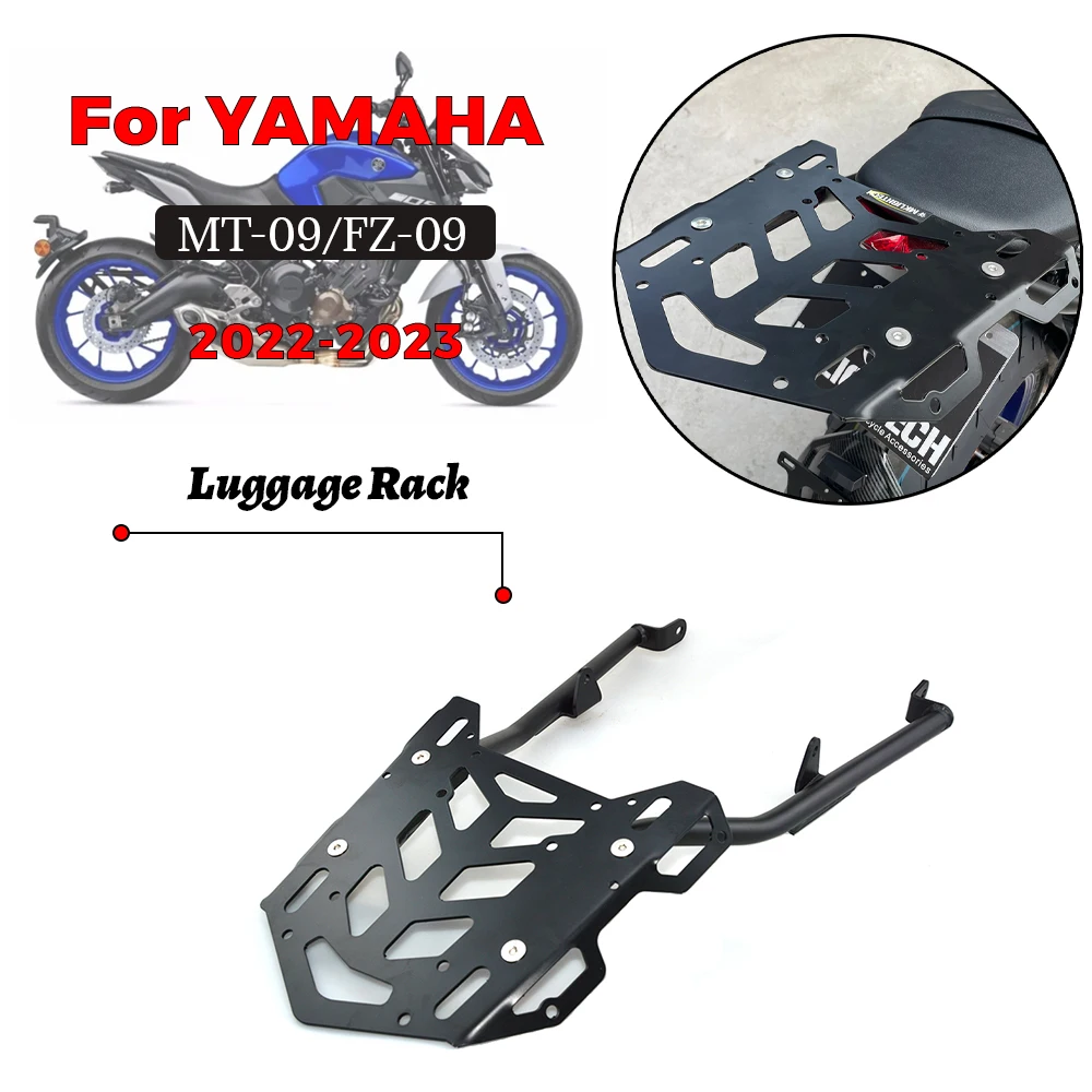 

MTKRACING For YAMAHA MT-09 FZ-09 Rear Carrier Luggage Rack Tailbox Fixer Holder Cargo Bracket Tailrack Kit