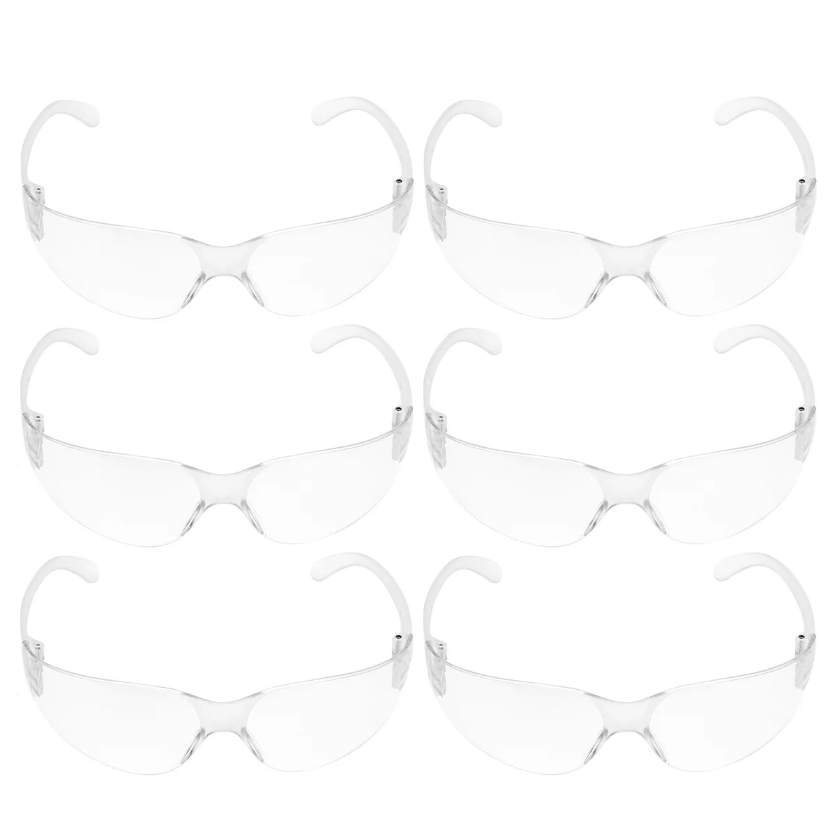 

12pcs Safety Goggles Protective Eyewear Dustproof Glasses Anti Spittle Eyes Protector Transparent Lens Industrial Safety