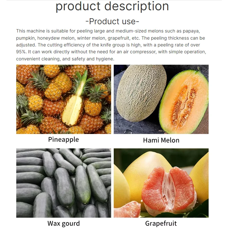 BABEJING مقشرة الفاكهة الأوتوماتيكية بالكامل مقشرة الأناناس التجارية متعددة الوظائف مقشرة الجزر