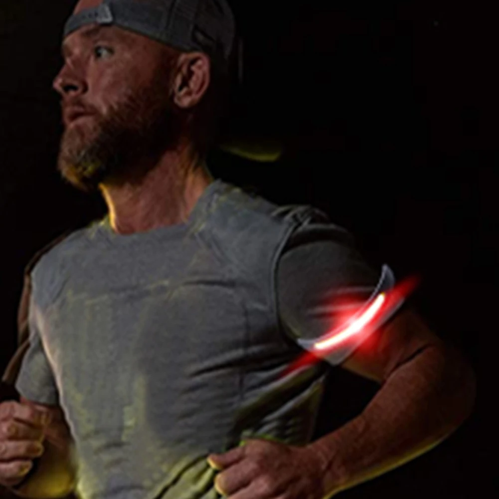 Luz LED de advertencia de pierna COB, 350mAh, 500LM, pulsera deportiva para brazo y pierna, luz tipo C, recargable por USB, lámpara portátil impermeable IPX4