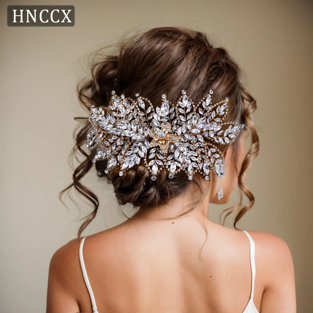 

HNCCX Luxury Rhinestone Bridal Wedding Hair Piece Elegant Woman Headband Bride Women Luxury Party Headdress Accessories CP413