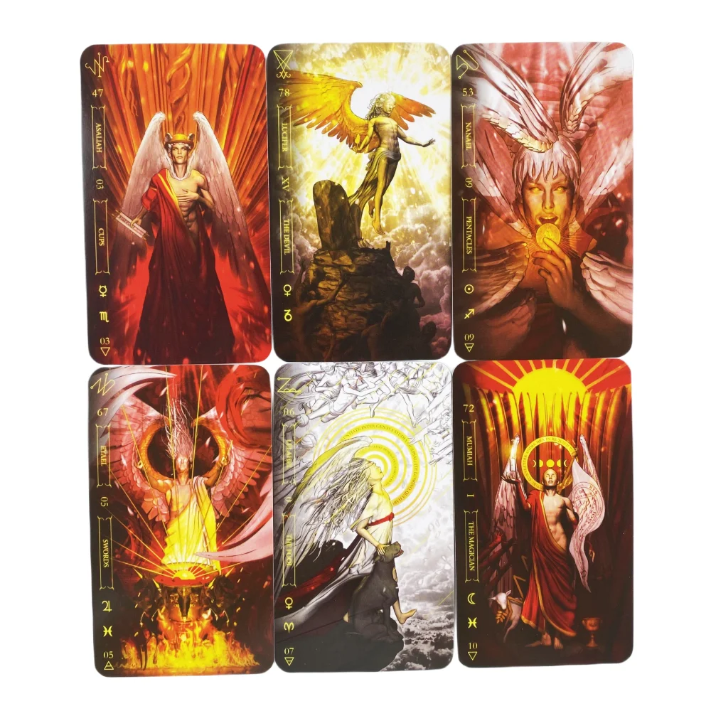 Tarot w lekkich kartach 78 Deck Oracle angielskie wizje wróżbiarstwa edycja Borad gry