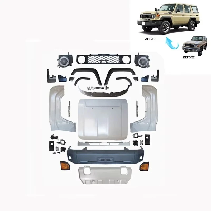 

Car Accessories Body Kits For 2007-2021 LC76 Upgraded 2024 Body Kits LC70 LC79 LC78 LC76 HZJ76 Facelift For Land Cruiser 2024 Bu