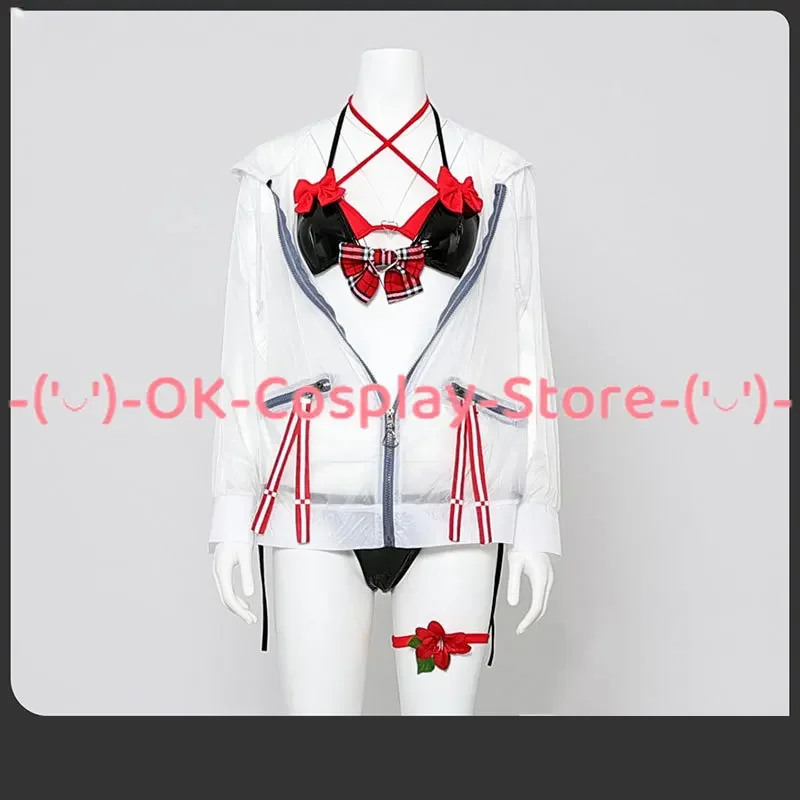 Sakamata Chloe Costume Cosplay Vtuber Cosplay Anime abbigliamento donna Costume da bagno Sexy uniformi di carnevale di Halloween su misura