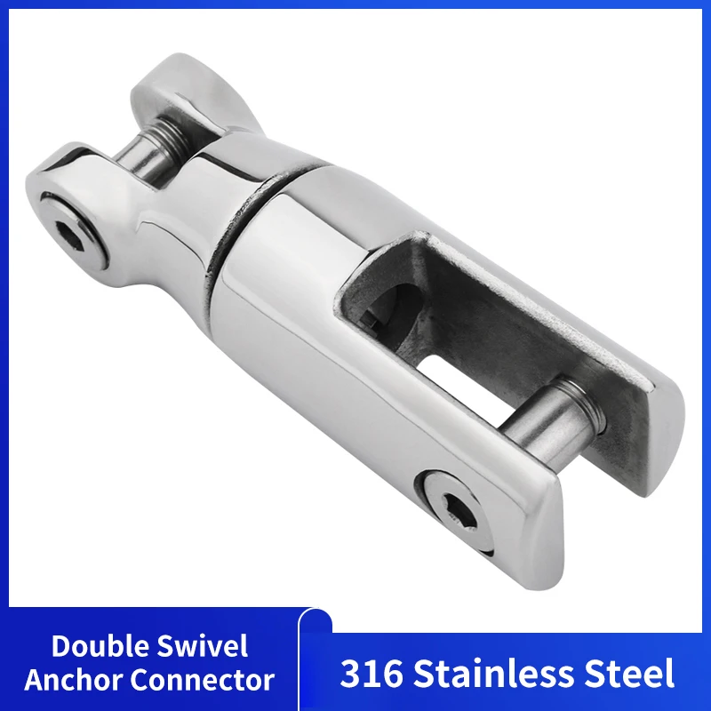 

Alastin 316 Stainless Steel Anchor Connector Double sections Marine hardware Swivel Anchor 6-8mm/10-12mm Chain Connector