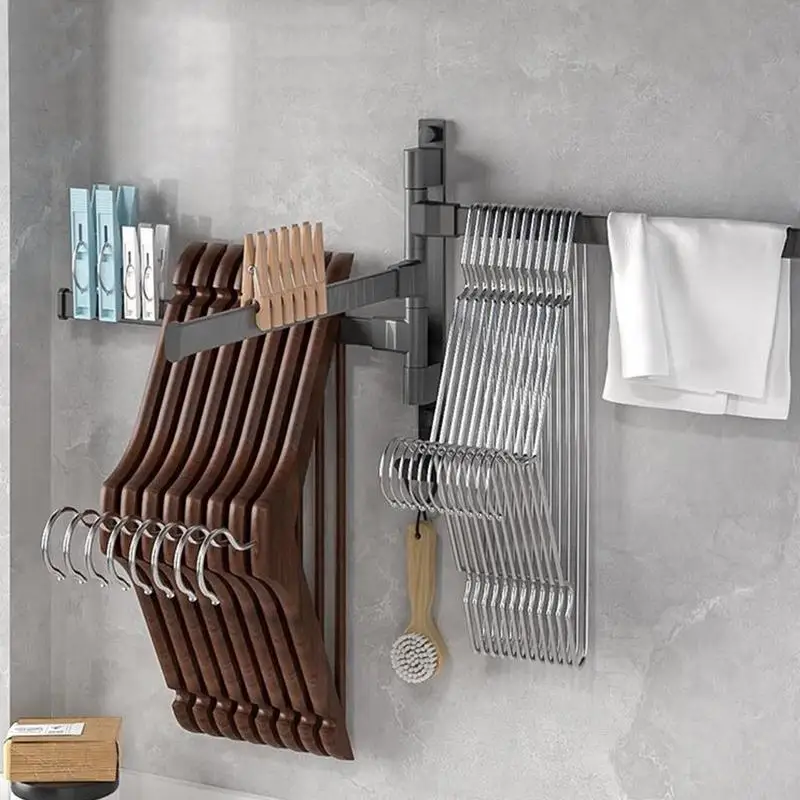 Swivel Towel Rack Bar In Bathroom Multipurpose Towel Rack In Bathroom Stainless Steel Storage Rack Kitchen Towel Holder