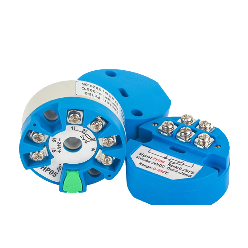 Transmisor de temperatura pequeño 4-20mA 0-10V 0-5V PT100 K tipo convertidor de señal de temperatura 0-1300 ℃   0-500 ℃   Módulo de temperatura