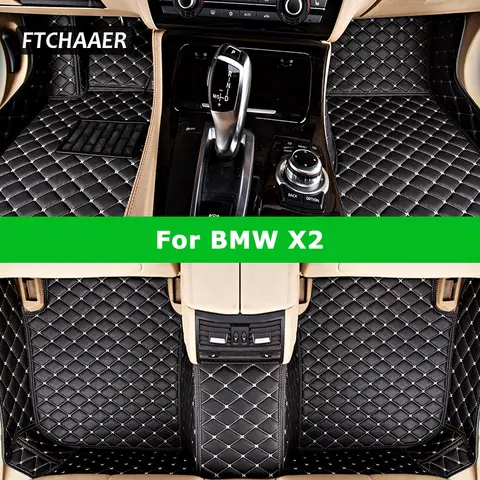 FTCHAAER Custom Car Floor Mats For BMW X2 F39 Auto Carpets Foot Coche Accessorie