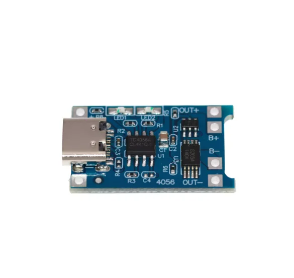 Nuovo modulo scheda di ricarica batteria al litio TP4056 1A TYPE-C protezione di ricarica interfaccia USB 2 in 1