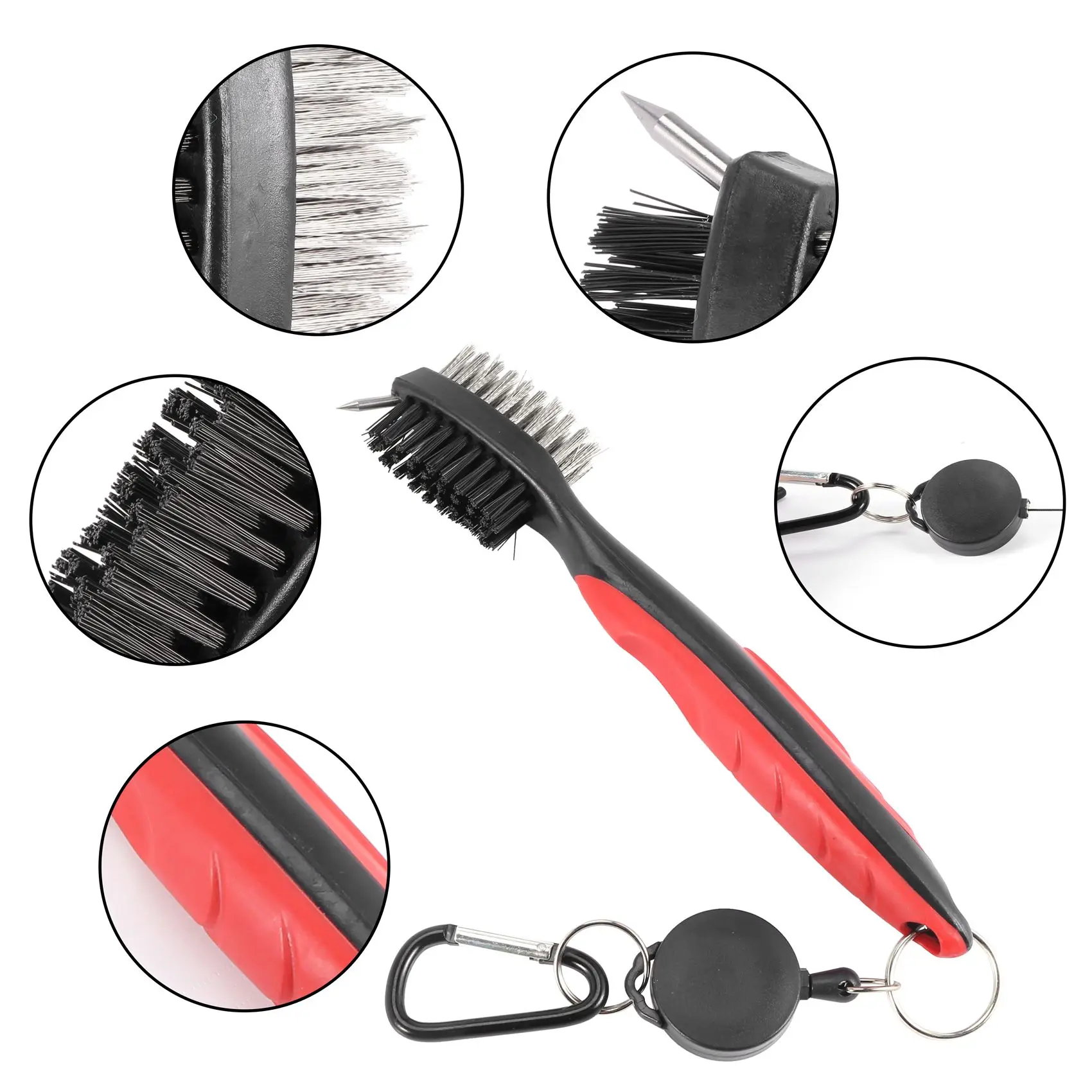 

Budget-Friendly Golf Groove Sharpener Tool Golf Club Groove Sharpener And Retractable Golf Club Brush For Golfers Practical And