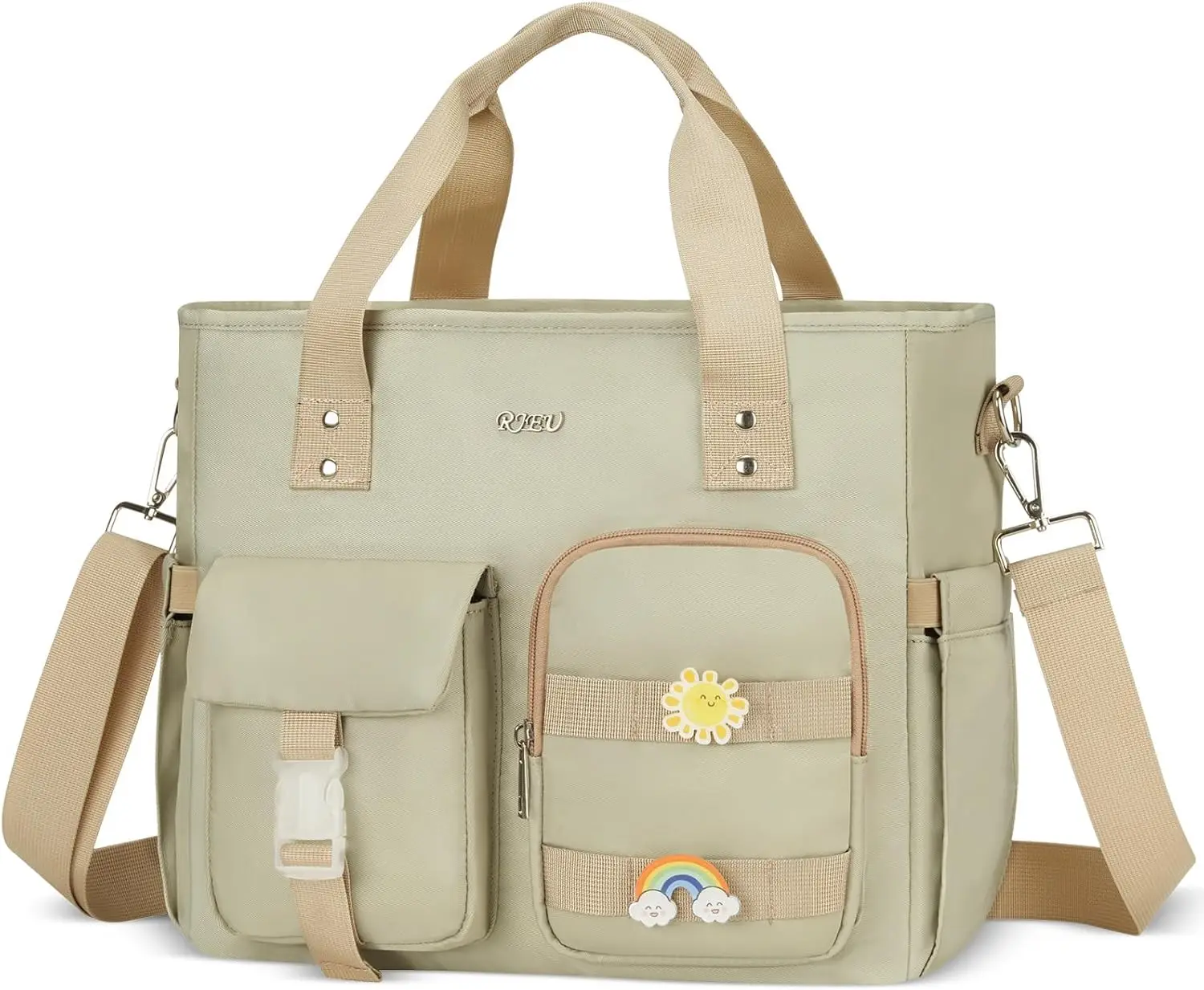 

Insulated Lunch Box Tote for Girls Women - Large Leakproof Cooler Bag with Shoulder Strap & Multiple Pockets,Reusable Lu