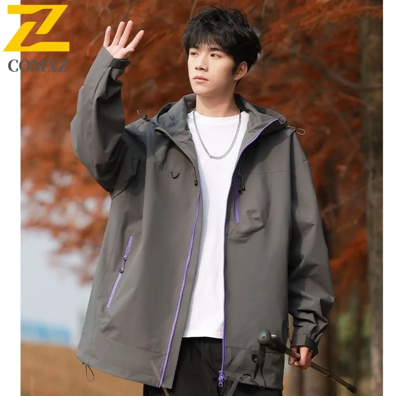 

COMXZ Высококачественная куртка, новая модная легкая куртка с капюшоном для приключений на открытом воздухе, устойчивая к царапинам осенняя одежда для скалолазания