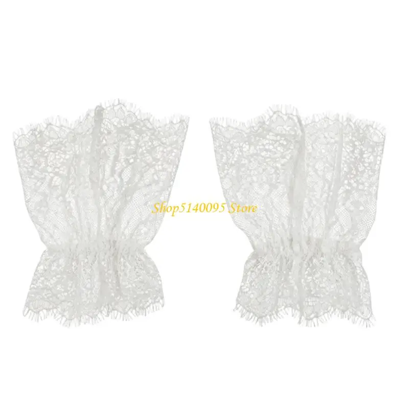 DXAE 1 Pair Decorated Hand Covers Spring Breathable Lace Wrist Cuffs For Indoor Event