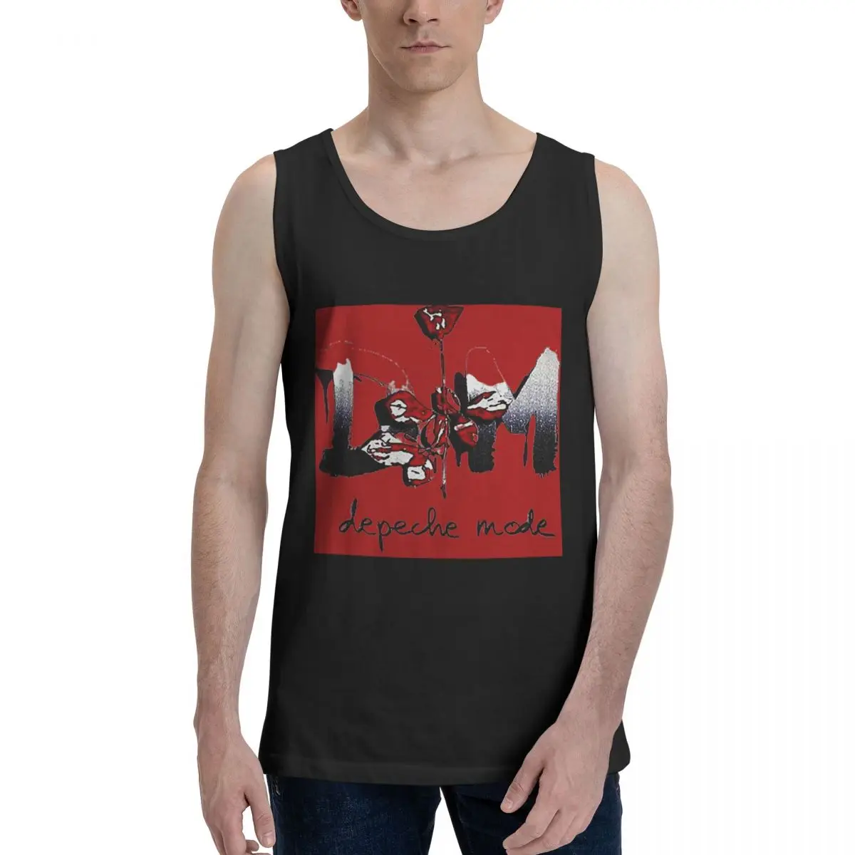 Depeche Cool Mode Music Violator 100% Cotton Men's Sweatshirt Vest Sleeveless Clothing Tees Men Tank Tops T-shirt