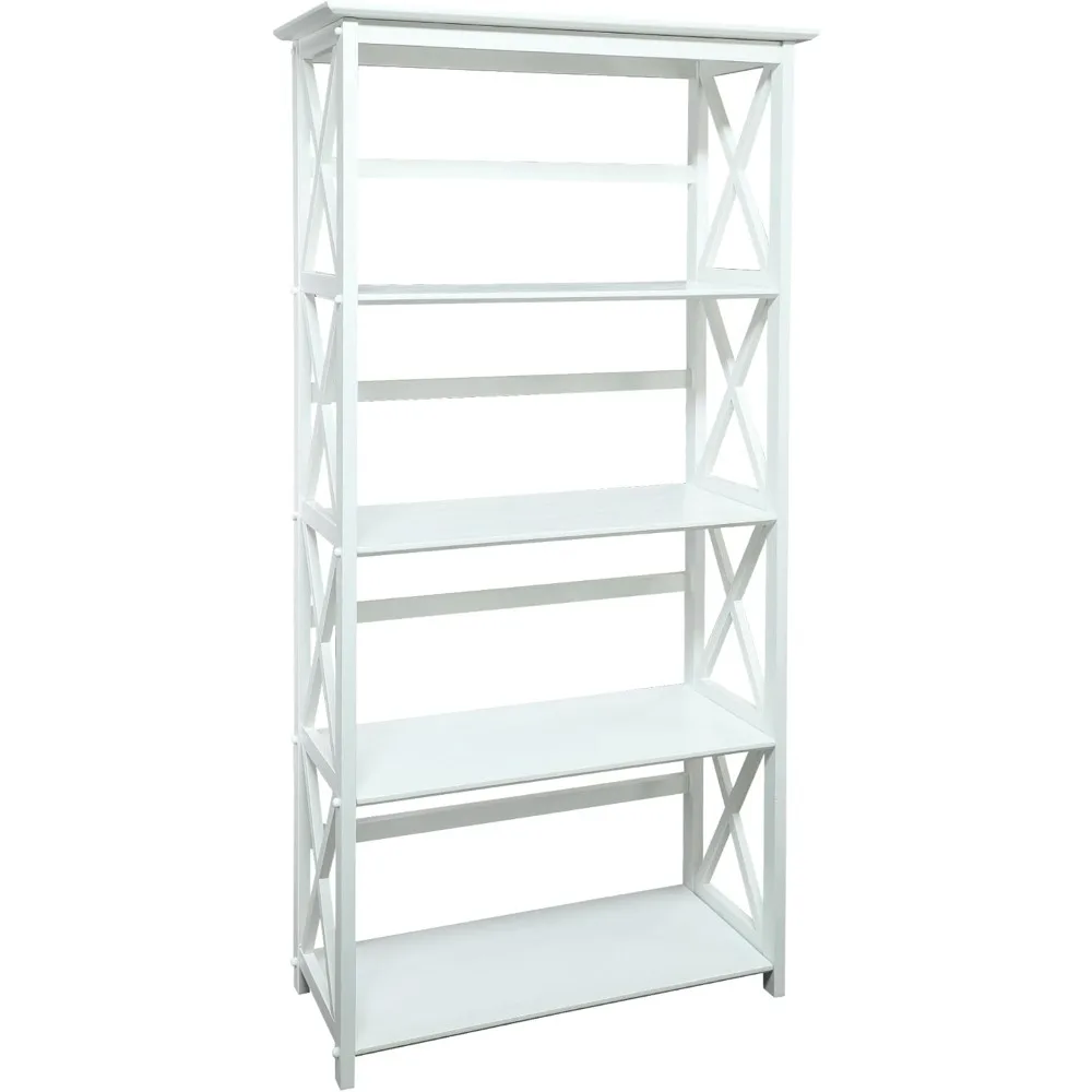 

Montego Bookcase, 5-Shelf, White,324-51