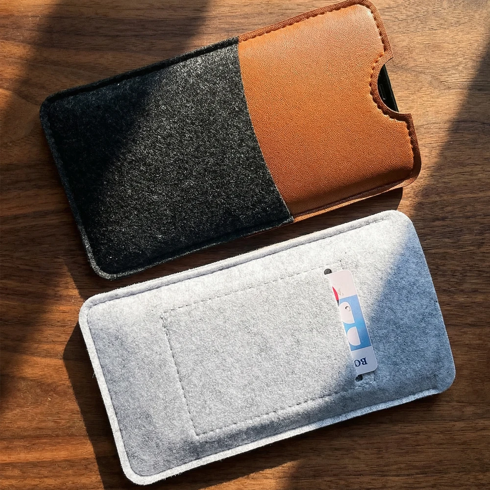 

for iPhone 14Pro Case,for Apple Iphone 13 14 Pro Max Ultra-thin Handmade Wool Felt phone Sleeve Cover for iphone 12 Accessories