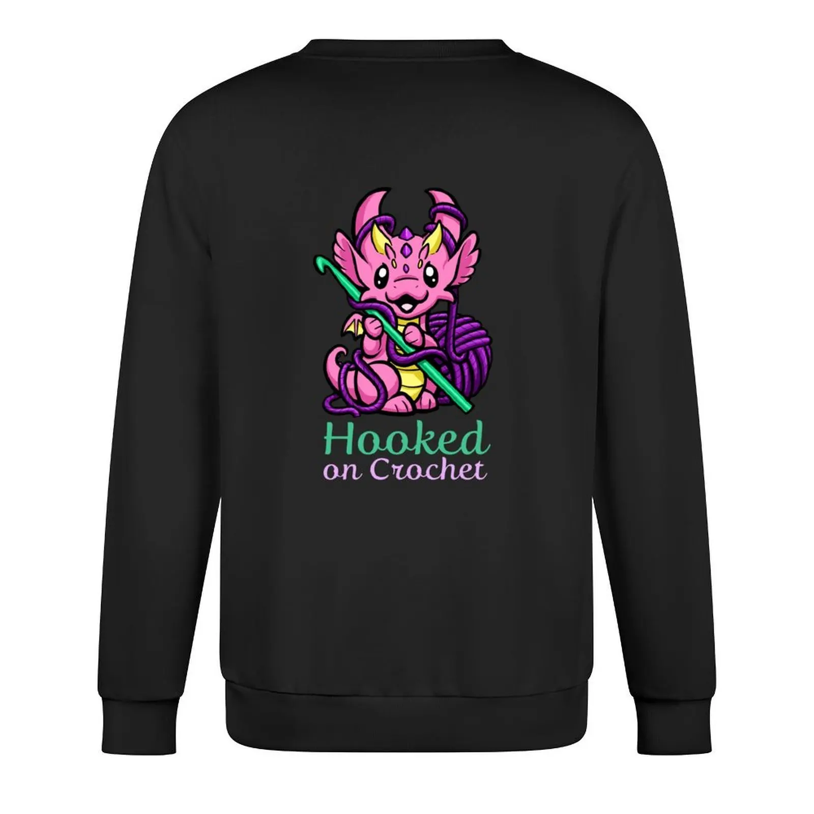 إيما - بلوفر تنين كروشيه موضة الرجال ملابس الخريف بدلة رياضية للرجال قميص عرق أنيمي البلوز