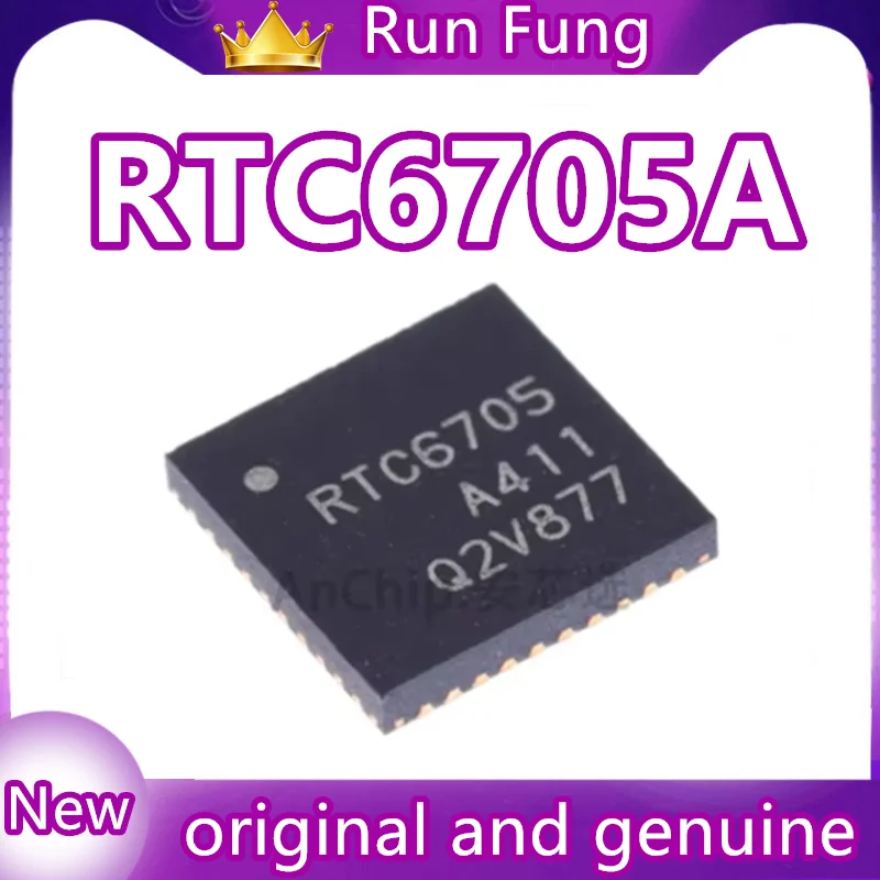 

Новый оригинальный чип RTC6705A в корпусе QFN40 для беспроводной аналоговой передачи видео 5.8G.