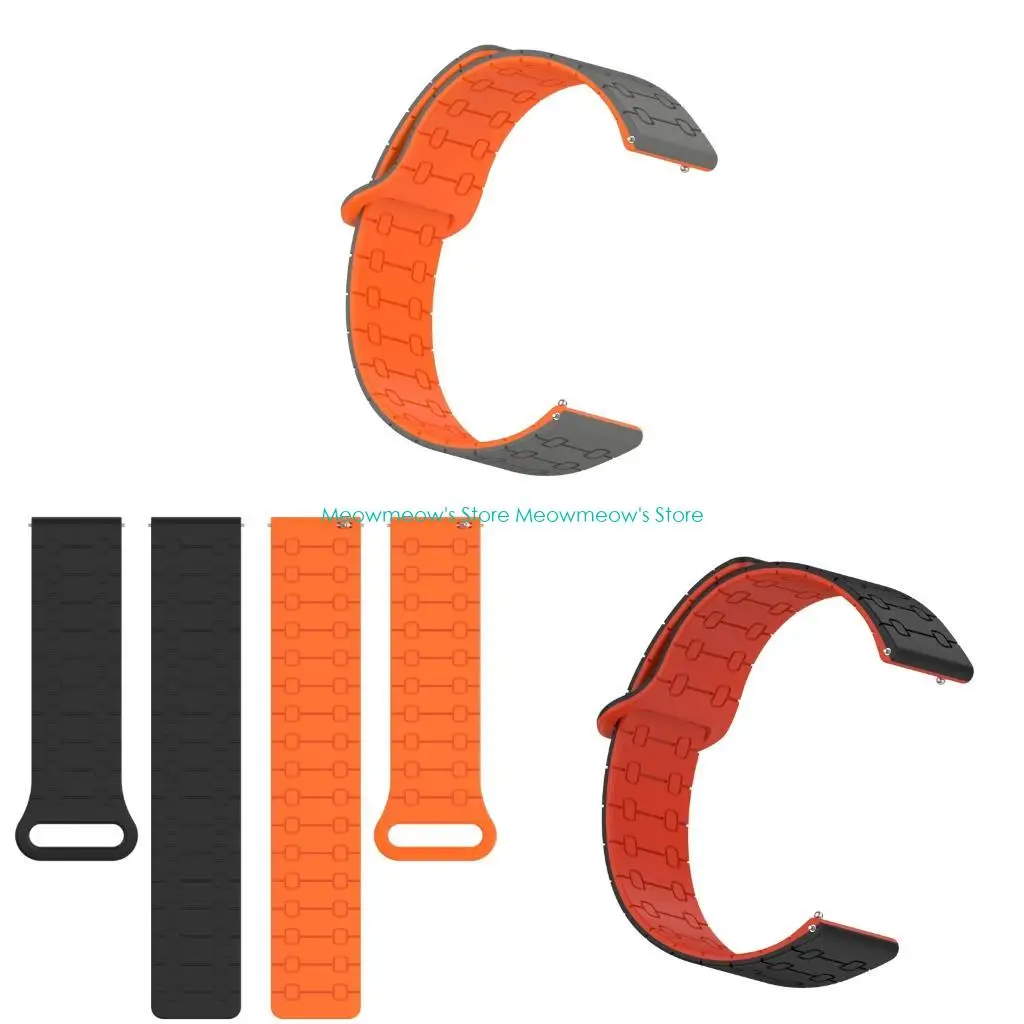 

W91A Soft Straps For Multiple Model Women Man, Soft Silicones Sports Buckle Belt Replacement Straps