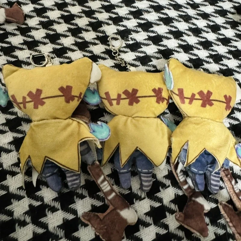 Anime Game Identity V Cosplay Axe Boy Robbie Weißer bezaubernder bedruckter Körper Niedlicher 10 cm Rucksack-Anhänger Plüsch-Schlüsselanhänger Geschenke