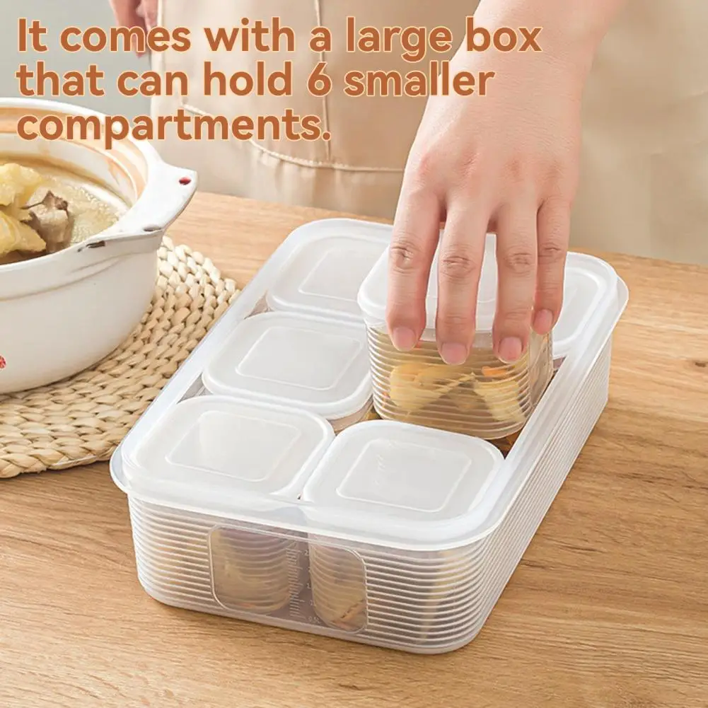 Soup Broth Storage Box Freezer Soup Storage Boxes with Sealed Lids Food-grade Pp Microwave Safe Containers Leak-proof Stackable