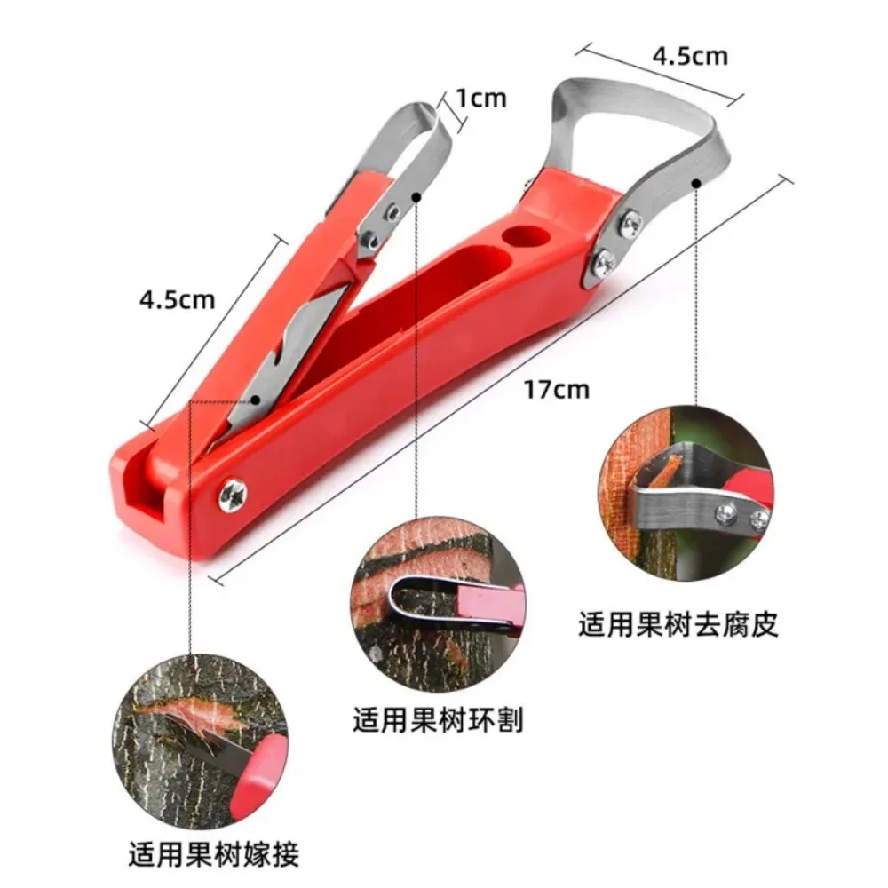 2Pc Tree Bark Repairer Fruit Tree Rot Disease Scraper Orchard Tool Dual-use Tree Scratching Tree Bark Scraping
