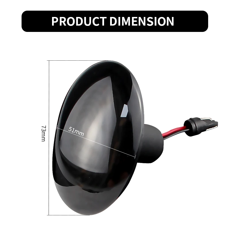 2 قطعة لسيارات BMW Led ديناميكية الجانب ماركر بدوره أضواء الإشارة مصابيح الوامض المتتابعة لميني كوبر R59 R56 R58 R57 R55 2005-2013 #3