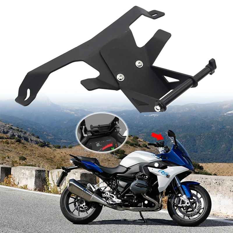 Motorcycle GPS Mount Phone Navigation Bracket USB Charger Holder Stand For BMW R1200RS LC R1200 RS R 1200RS 2013-