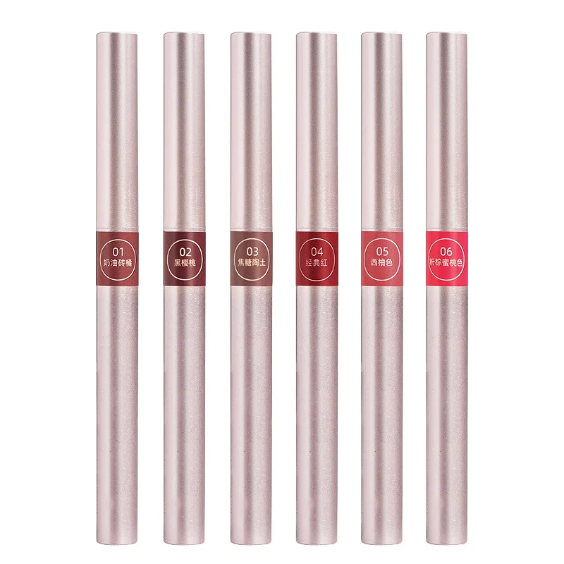 Lip liner A1P49-hook pen Rotatable lip liner Lip makeup Coloring outlines lip shape Single head