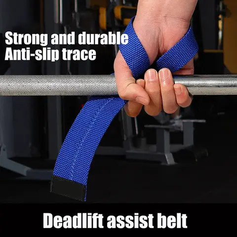 （Summer6）1 Pair Gym Lifting Straps Weight Lifting Wrist Weight Belt Body Building Gloves For Women Men Fitness Barbells Power